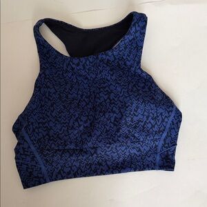 Zella Navy Zigzag Sports Bra